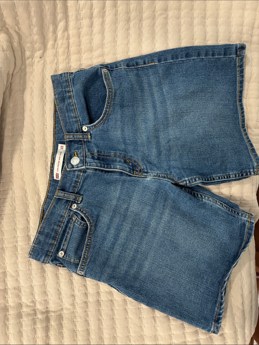 Classic Blue Denim Women's Levi Jeans Shorts